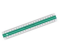 Règle Super 20 cm avec fonction antidérapante vert paquet de 10 pièces