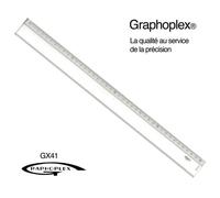 Règle Transparente 1 Biseau + Bosselage 40 Cm