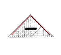 Règle transparente en forme de triangle isocèle pour les débutants, idéal pour les débutants, dessin, matelassage