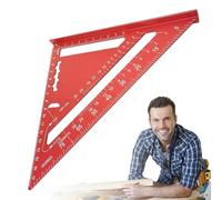 Règle Triangle en Métal,Échelle Métrique pour Ingénieurs | Outil de Mesure en d'Aluminium pour Précision Tâches Géométriques Petites Menuiserie Construction Dessin Projets d'Ingénierie