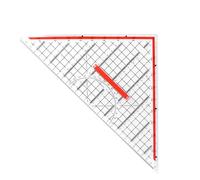 Règle triangle, outil de géométrie mathématique transparente, règle de géométrie durable pour une mesure et un dessin précis, parfaite pour les architectes, les designers, les ingénieurs, les