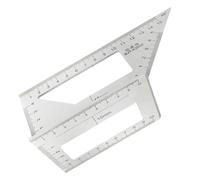 Règle triangulaire à onglet - Rapporteur 45/90 degrés, équerre de mesure, outil d'angle de précision | Accessoire de menuiserie, équipement de dessin de haute précision pour ingénieur, architecte