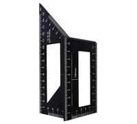 Règle triangulaire à onglet - Rapporteur 45/90 degrés, équerre de mesure, outil d'angle de précision | Accessoire de menuiserie, équipement de dessin de haute précision pour ingénieur, architecte