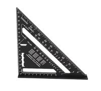 Règle triangulaire charpentier carré en aluminium 90 degrés 45 degrés outil de mesure de précision pour les projets de travail du bois et de bricolage en alliage d'aluminium 7
