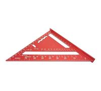 Règle triangulaire, échelle métrique, outil de mesure de précision en métal, robuste pour la précision, le travail du bois, la menuiserie, le dessin, l'architecte, l'ingénierie, 18,5 x 18,5 x 2,2 cm