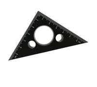 Règle Triangulaire en Alliage D’aluminium, Fausse Équerre Noire | Chiffres Clairs, Légère et Robuste, Pratique à Transporter, Usage Professionnel et Bricolage