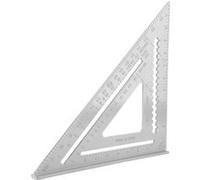 Règle Triangulaire Mesure de Rapporteur d'Angle Droit en Aluminium Anti-Rouille 12 '' - Blanc G
