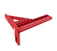 Règle triangulaire pour le travail du bois | Règle triangulaire 3D multi-angles en aluminium - Rapporteur carré de haute précision pour ingénieurs