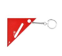 Règle triangulaire pour le travail du bois, règle triangulaire en métal | Petit mini instrument de mesure,Mini outil d'angle carré avec porte-clés, carré de menuisier en aluminium pour le travail du