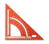 Règle triangulaire réglable en alliage d'aluminium, carré de charpentier | Équerre de charpente multi-angle avec tige mobile pour un guidage précis de la coupe dans les projets de menuiserie