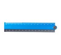 Règles de dessin de 30 cm, papeterie métallique pliable, Blue | Règle pliable en aluminium avec échelle claire, facile à pour l ' école, le bureau, les étudiants et les