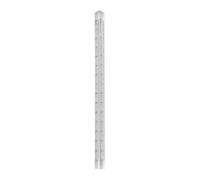 Règles d'échelle Triangulaire En Aluminium Règle à prisme triangulaire transparente, 1 pièce, échelle d'architecte, règle droite 0-15cm, livraison directe