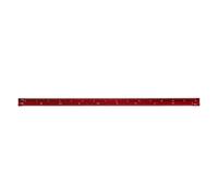 Règles d'échelle Triangulaire En Aluminium Règle d'échelle triangulaire en aluminium de 15cm 30cm 1:20-1:600 échelle métal d'alliage(30cm-small red)
