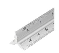 Règles d'échelle Triangulaire En Aluminium Règle technique d'ingénieur d'architecte d'échelle de triangle en métal aluminium 30 cm