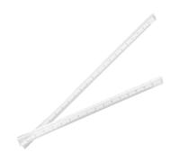Règles d'échelle Triangulaire En Aluminium Règle triangulaire transparente, petite règle à échelle architecturale en plastique, outil de mesure métrique clair for étudiants, bureau, école, 2 pièces