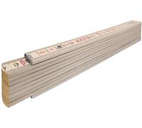 STABILA Mètre pliant en bois STABILA Type 407 N, 2 m, teinte naturelle, graduation métrique, avec équerre, certifié PEFC Quantité:1