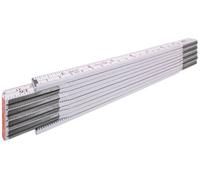 STABILA STABILA Règle pliante en bois Type 1607, 2 m, blanc, échelle mixte (métrique/impérial) Quantité:1