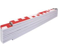 STABILA Mètre pliant en bois STABILA Type 1407 GEO, 2 m, blanc, graduations métriques/géo Quantité:1