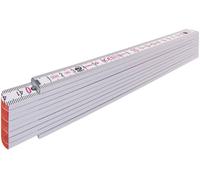 STABILA STABILA règle pliante en bois type 1707 2 m blanche, échelle métrique Quantité:1