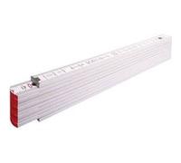 Stabila Règle pliante en bois Type 1707 2 m blanche, échelle métrique