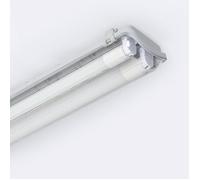 LEDKIA LIGHTING Réglette Étanche 120 cm IP65 avec deux Tubes LED Cristal 18W 140lm/W 6000K Blanc froid G13