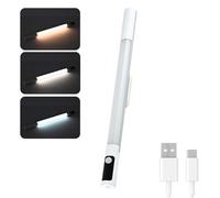 Reglette Led Cuisine 38CM, Lampe Led Rechargeable par USB et dimmable, avec écran LCD,détecteur de mouvement, 3 modes de fonctionnement, 3 températures de couleur, pour la cuisine, la salle de bain