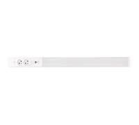 Réglette LED cuisine 80cm - Réglette d'angle - Aluminium - 18W - 2 prises - 2 chargeurs USB