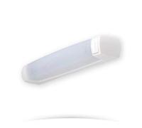 Réglette LED Eo S19 Simple avec Interrupteur Intégré, 7W, 400lm, 3000K, Blanc 9003