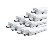 Réglette LED étanche 150cm 46.5W IP66 120lm/w - Pack de 10 / Blanc Neutre 4000K - 5500K