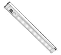 Maclean Barre lumineuse LED MCE166 9 LED avec capteur PIR 120–360° rotative Gris Intérieur
