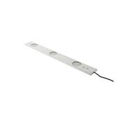 Zenitech - Réglette LED ultraplate 3 spots 6,2W + détecteur de mouvement - Inox brossé Argent G
