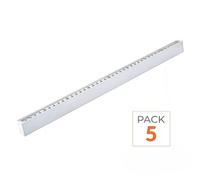 Réglette Suspendue LED 120cm 35W Blanc (Lot de 5) - Blanc Froid 6000K - 8000K