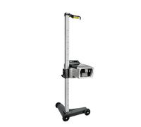 KS TOOLS - 160.0053 - Réglophare universel à double visée laser - Station mobile à 3 roues - Hauteur réglable - Colonne graduée aluminium - Ecran de contrôle - Vérification phares véhicules