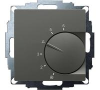 Régulateur d'ambiance encastré Eberle UTE 1002 Anthracite 55x55 mm, température 5-30 C, AC 24V