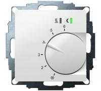 Régulateur d'ambiance encastré Eberle UTE 2500 RAL9016 brillant, 55x55, 5-30 °C, CA 230 V
