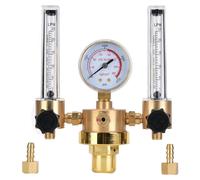 Régulateur d'argon à double tube, débitmètre, réducteur de pression de gaz, raccordement G5/8 (filetage extérieur) pour soudage