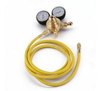 Régulateur D'azote avec Tuyau détendeur azote Kit de Test de Régulateur de Pression D'azote, Connexion D'entrée et de Sortie en Laiton avec Tuyau de 200 Cm Équipement de soudage au gaz
