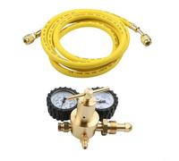 Régulateur d'azote industriel en laiton avec normes de filetage G5/8 et CGA580, tuyau de 2 m, pression d'entrée maximale de 200 bar, réglage de la pression de sortie de 1 à 60 bars (B)