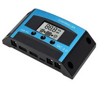 Régulateur de charge pour panneaux solaires 12V MPPT - Capacité de 100A - Détection intelligente de la tension - Double port USB - Adapté pour caravanes et jardins