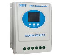 Régulateur de charge solaire MPPT 150 A, 12 V, 24 V, 36 V, 48 V, à adaptation automatique, avec écran LCD rétroéclairé, régulateur intelligent pour