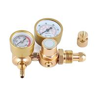 Régulateur de débit de gaz pour soudage TIG MIG - Détendeur argon CO2 avec manomètre et débitmètre, raccord d’entrée 1/4", pression max 3500 PSI, compatibilité CGA580