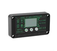 Régulateur de panneau solaire Mppt à affichage numérique pour systèmes 12 V et 24 V, options de courant 10-100 A, batterie compacte pour contrôleur de chargeur (90 A)