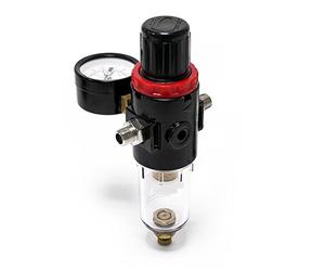 Régulateur de pression d’air & séparateur d’eau et manomètre jusqu’à 7 bar 2x 9,51mm (1/8")