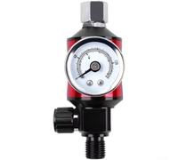 Régulateur de pression d'air avec filtre et vanne de vidange pour outils de pulvérisation, jauge de séparateur d'eau et d'huile à filetage de 6,35 mm, accessoire pneumatique en alliage d'aluminium de