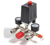 Régulateur de pression pour compresseur d'air : 240 V, 120 psi, avec manomètre