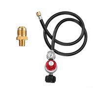 Régulateur de propane réglable de 0 à 30 psi, pour régulateur de barbecue à gaz basse pression QCC1 avec jauge de tuyau 0,95 cm pour brûleur, friteuse, cheminée