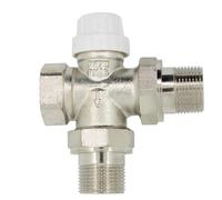 Régulateur de radiateur à 3 voies, basse de 3/4 pouces, régulateur de radiateur Dn20 for tête d'actionneur de vanne de radiateur thermostatique