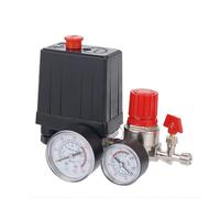 Régulateur de soupape de commande de pressostat de compresseur d'air 220V avec des pompes de jauges en aluminium(A Set)