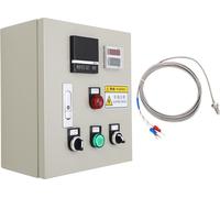 Régulateur de température 0 à 400 °C, affichage numérique, boîtier thermostatique avec thermocouple, triphasé, 380 V CA, 7,5 kW