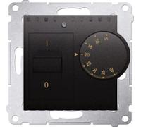 Régulateur de température ambiante avec capteur intérieur (module) anthracite mat Contact Simon 54 Premium DRT10W.02/48